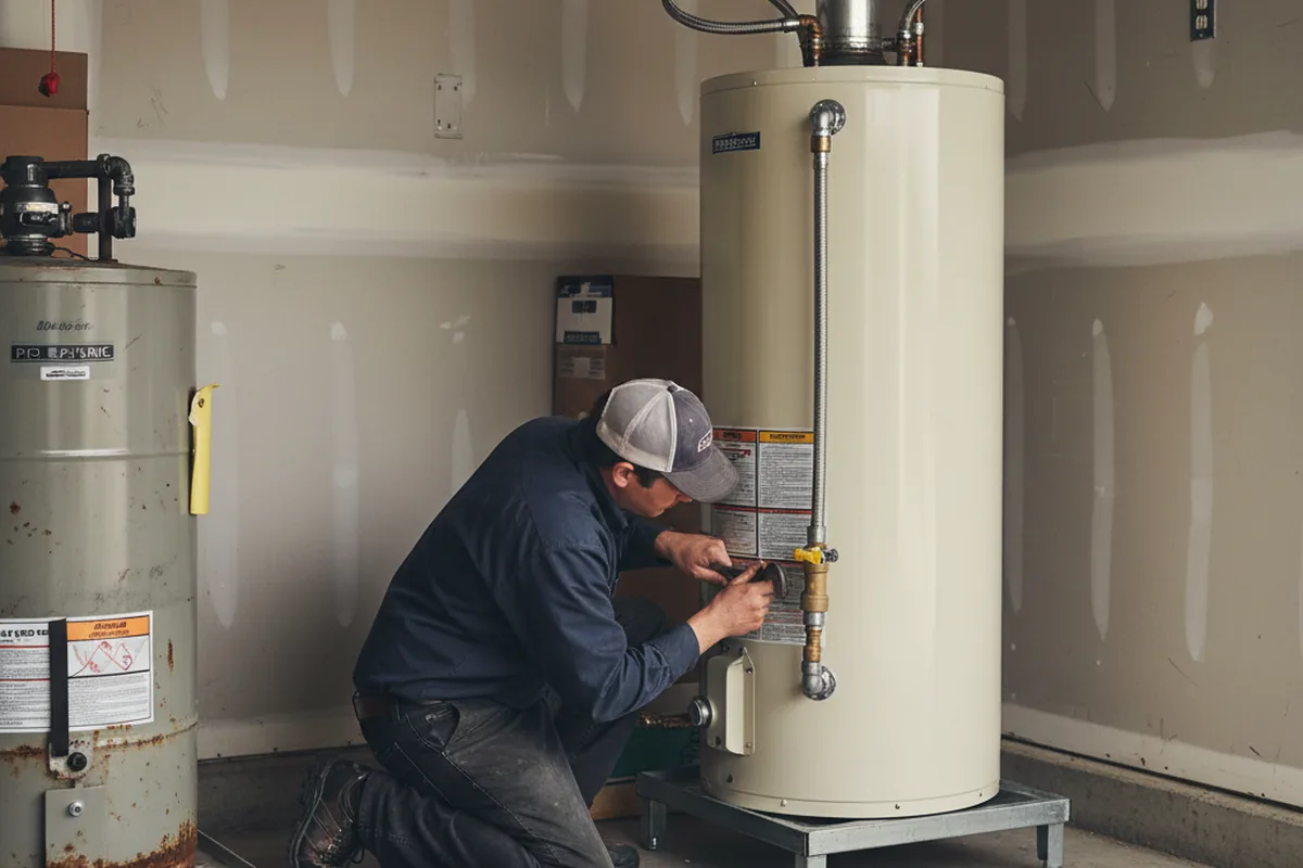 Water heater and shutoff valve replacement in Roselle Park